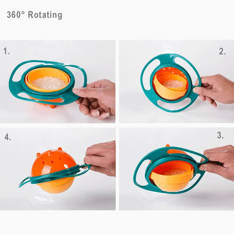Non-Spill Gyro Bowl