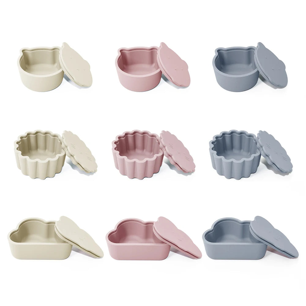 BPA Free Silicone Baby Lunch Box with Lid