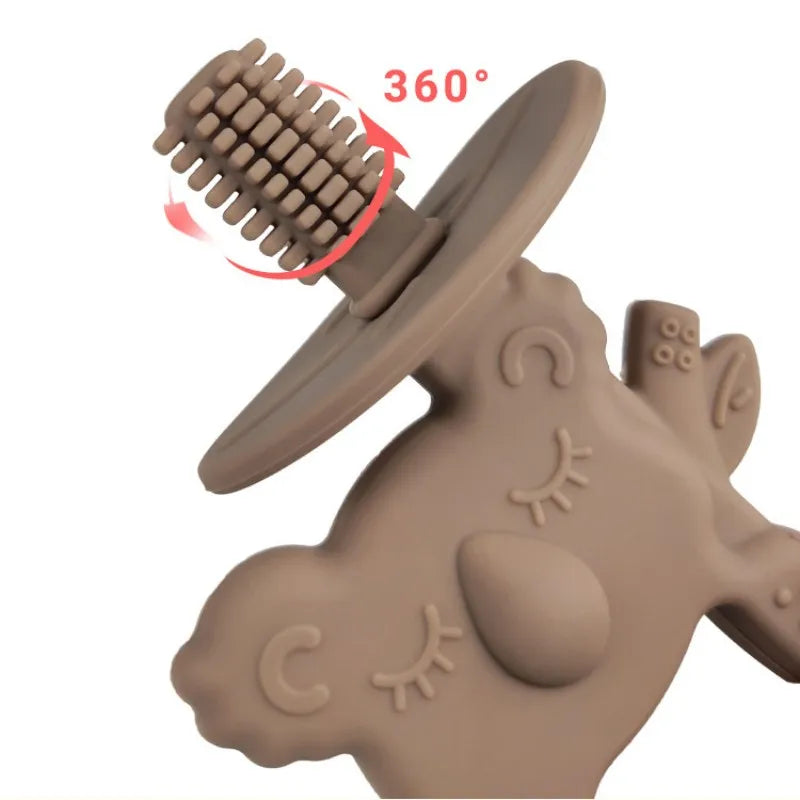 BPA Free Silicone Training Toothbrush